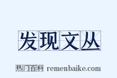 发现文丛是什么意思的图片